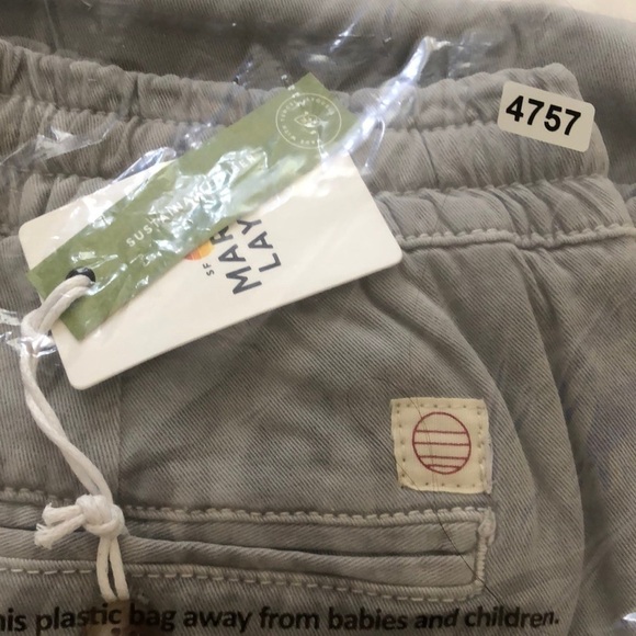 Marine Layer Saturday Jogger Pants Drawstring Waist Slim Fit Light Grey NWT XL - Picture 9 of 10